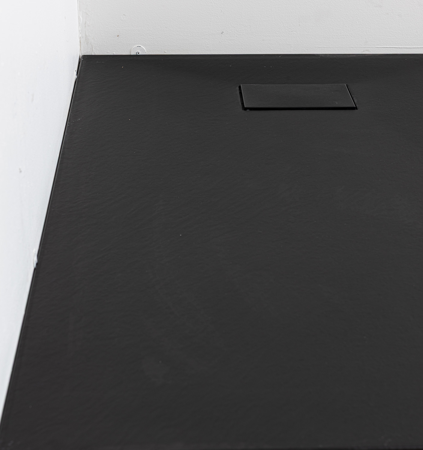Receveur de douche Moby SMC noir mat aspect ardoise 120x80cm