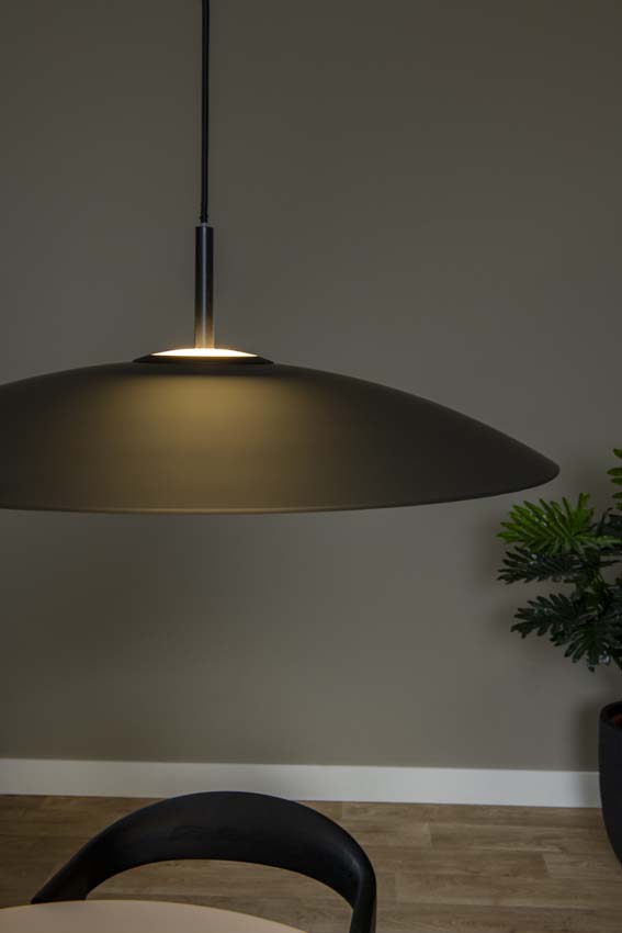 Lucide Premium MENGA - Hanglamp - Ø 60 cm - LED Dimb. - 1x18,6W 2700K - Fumé