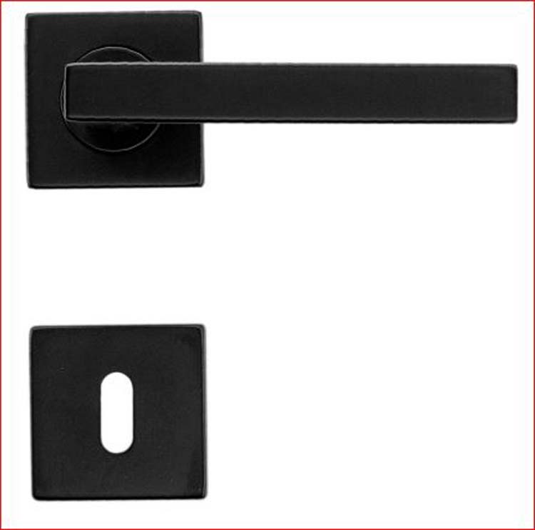 Poignée de porte Tivoli 16 mm noir structure uv R+E