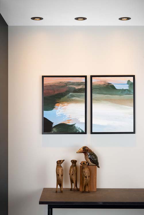 Inbouwspot - zwart - rond - dimbaar - GU10 - 5W - 3000K - set van 3