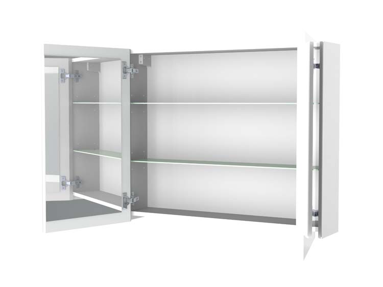 Armoire de toilette Oslo miroir intérieur 2 portes 800 mm