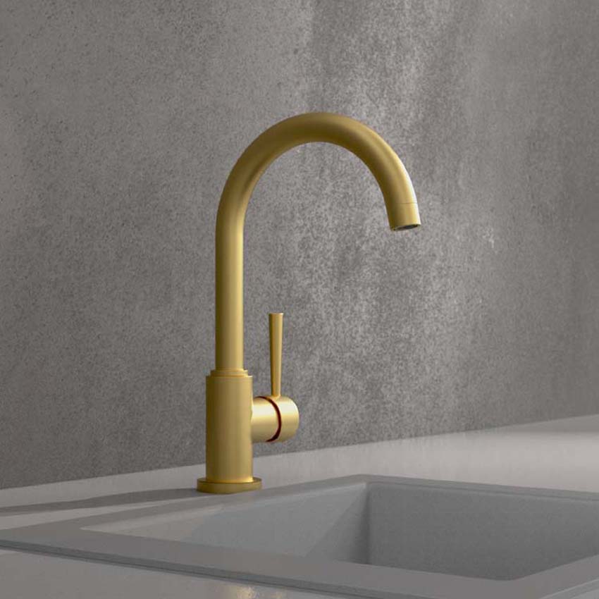 Robinet de cuisine Charlotte or mat
