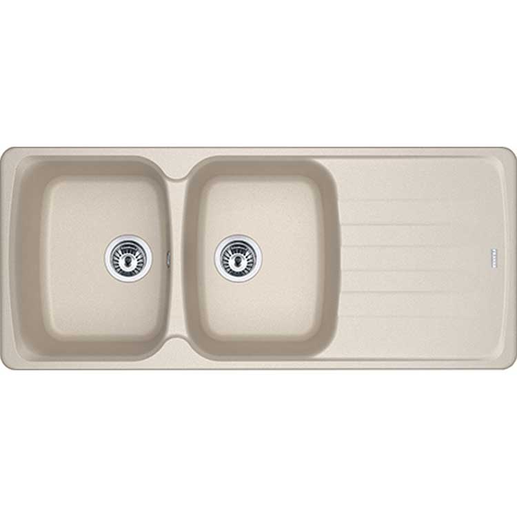 Franke évier à ecastrer Antea 2bassins 1160x500mm réversible champagne