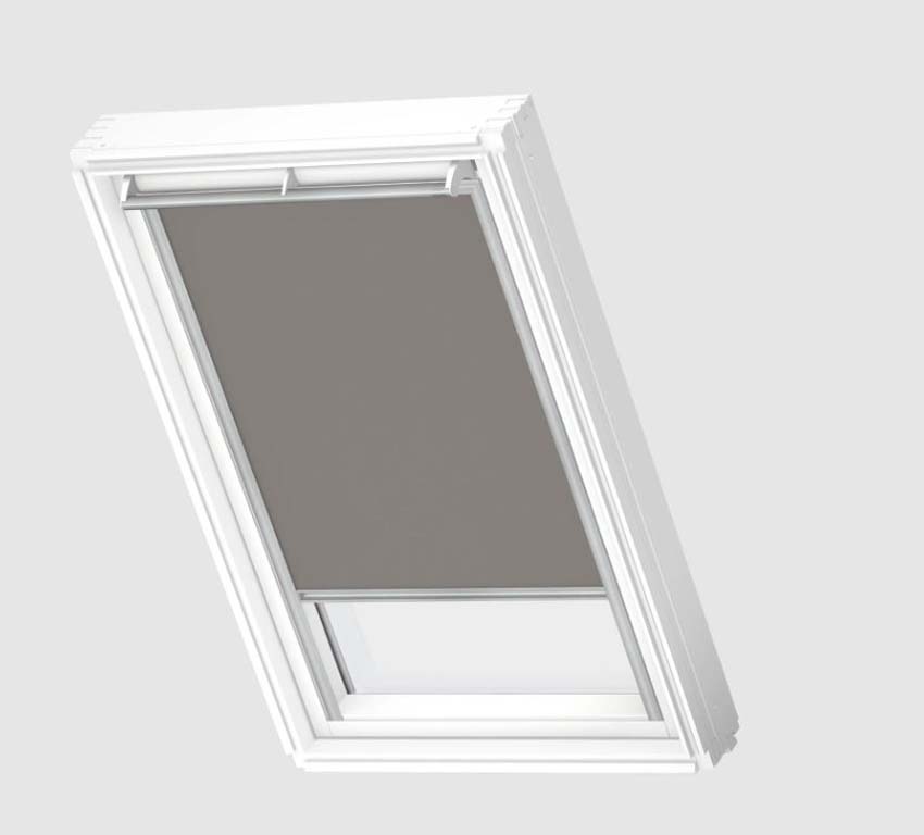 Rolgordijn Velux verduisterend handbediend grijs CK01 0705S