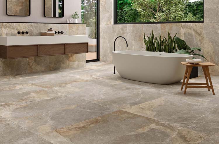 Carrelage de sol et mural Arenal greige 60x120cm