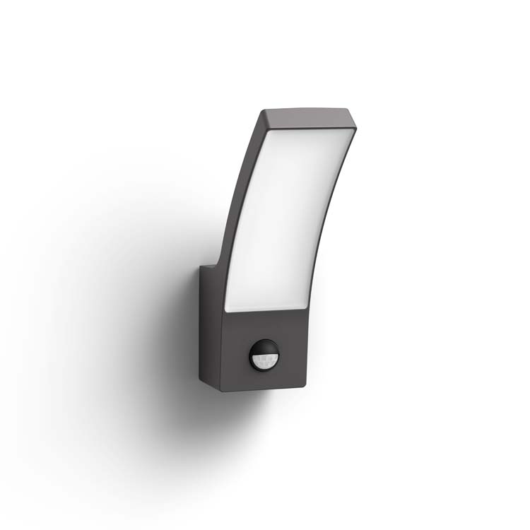 Buitenwandlamp Antraciet 2700K/12W Sensor