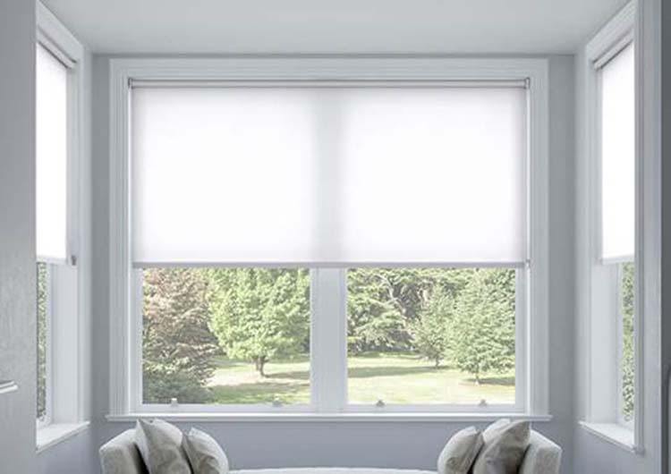 Store enrouleur à transmission de lumière Carina blanc 80x250cm