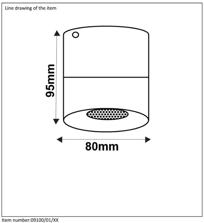 Lucide BODI - Spot plafond - Ø 8 cm - GU10 - Blanc - forme tubulaire