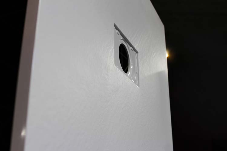 Douchebak Moby leisteen mat wit 180x90cm