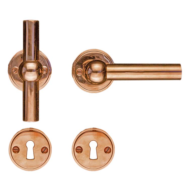 Poignée de porte pro grado T+L rose rosace barbe