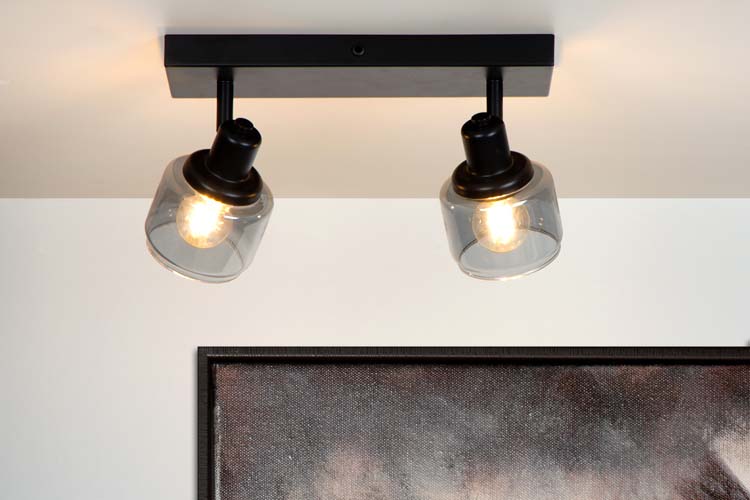 Lucide BJORN - Spot plafond - 2xE14 - Noir