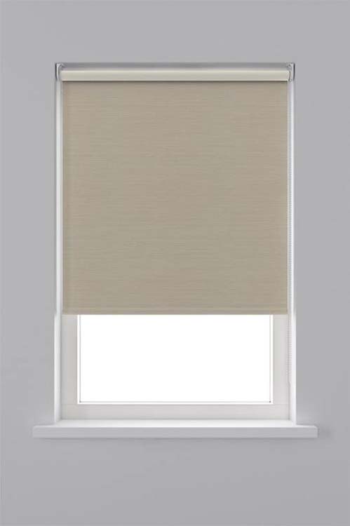 Rolgordijn verduisterend 60x190 cm creme structuur