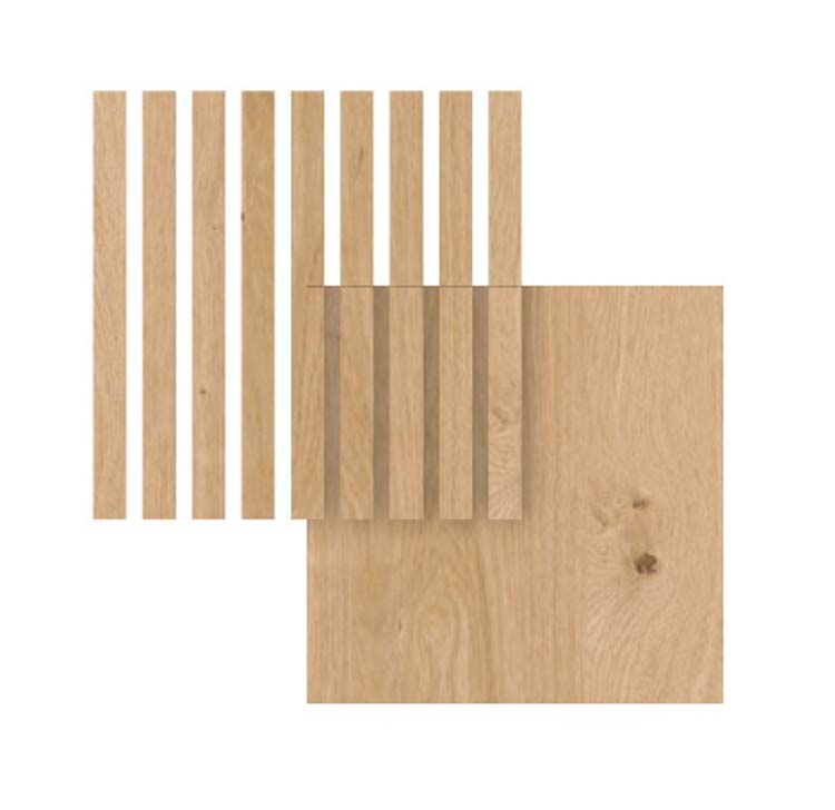 Staal Line Up naturel-naturel 