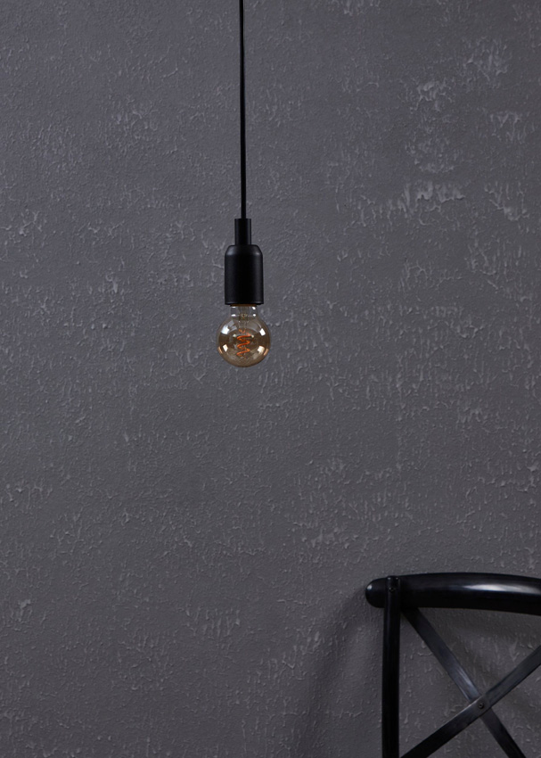 Lampe LED - E27 - ambre - Ø6cm - dimmable - 1x4W - 145lm - 2000K - 1 pièce