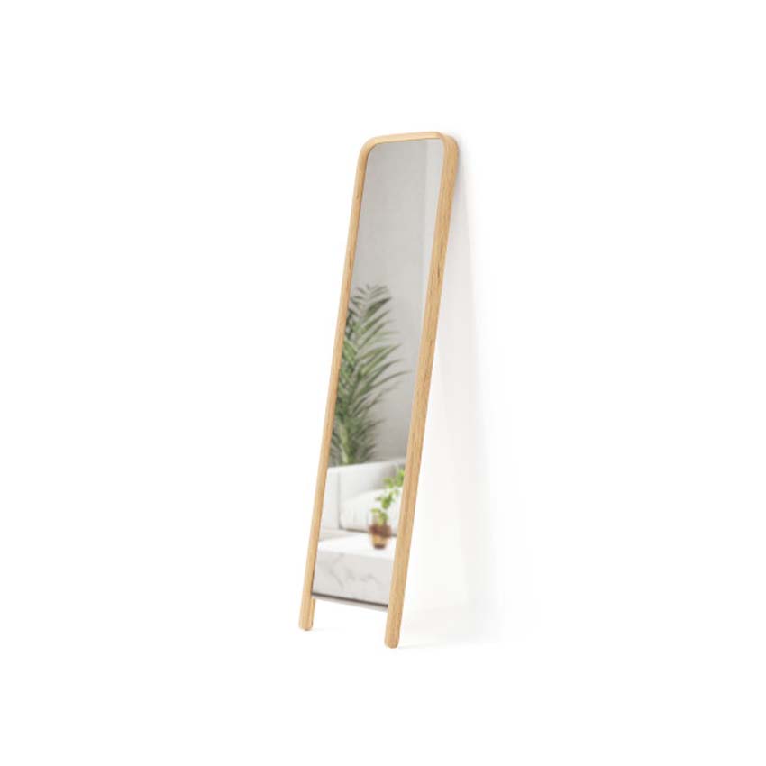 Spiegel staand rechthoek Umbra Bellwood naturel 157x39cm