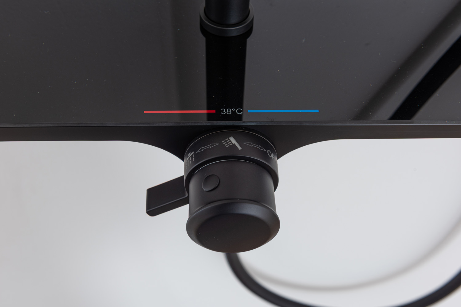 Bad- en doucheset Vicente thermostatisch mat zwart