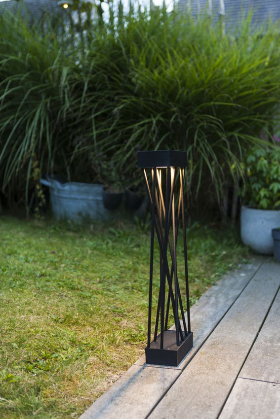 Buitenpaal - zwart - H60cm - LED - 1x10,5W - 3000K - IP54