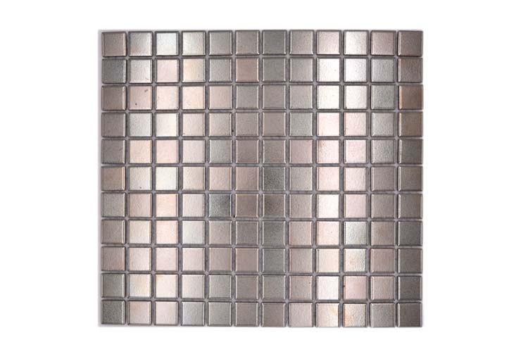 Mosaïque Argent structure brillant 32,6x30cm