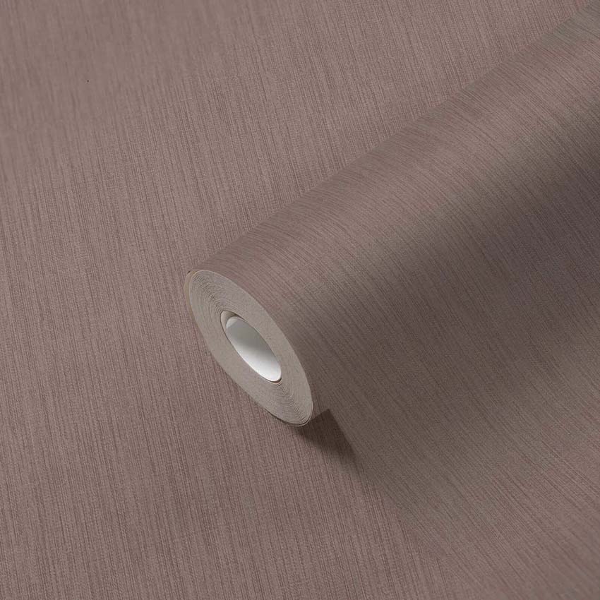 Vinyle sur papier peint intissé uni brun chocolat 0,53x10,05m