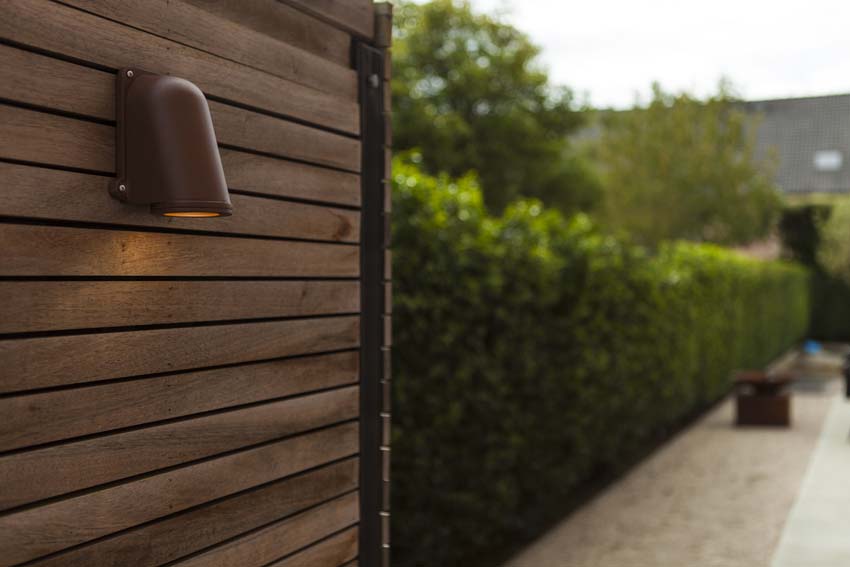 Wandlamp buiten Cyril - bruin - 7W - GU10 - IP54