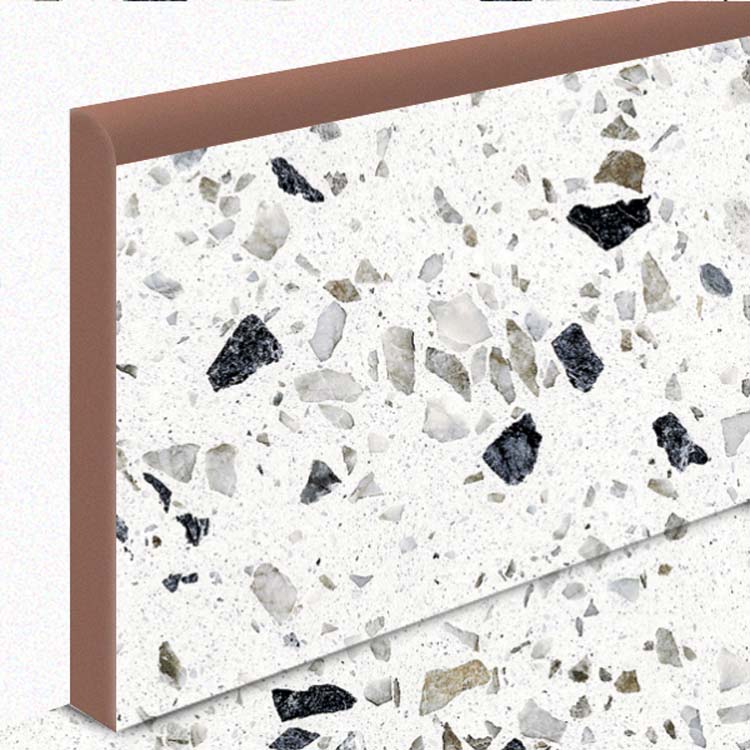 Plinthe Terrazzi Minimal white-grey 7 x 60 cm