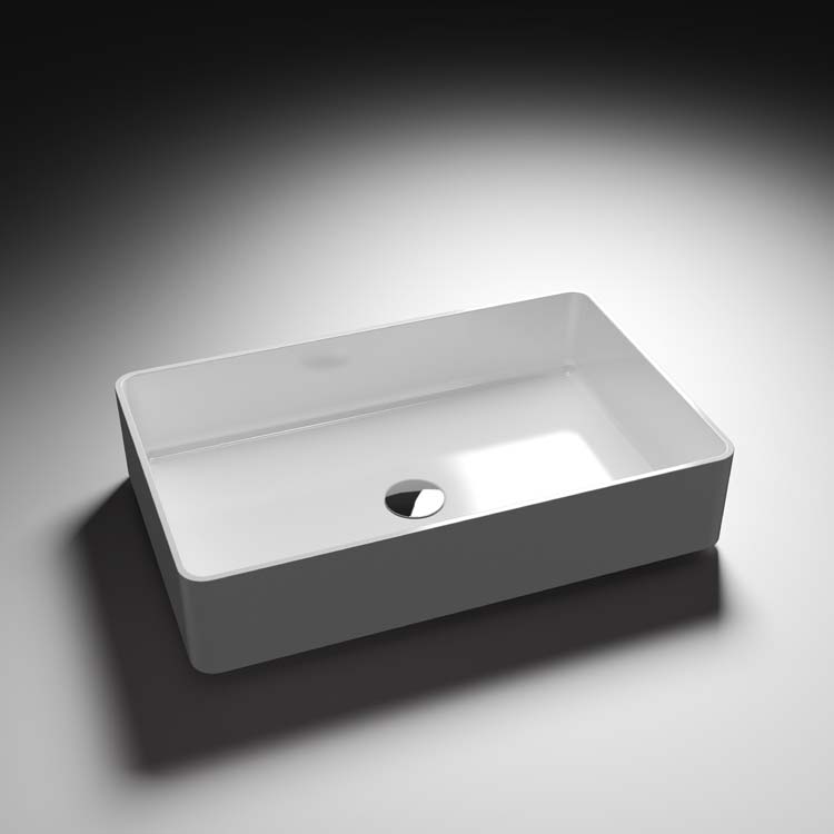 Vasque à poser Minima blanc mat 58x37x13cm