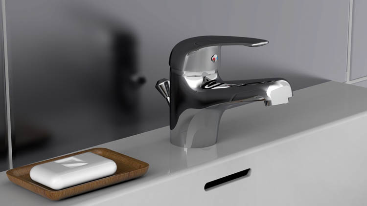 Robinet de lavabo Marthe chrome