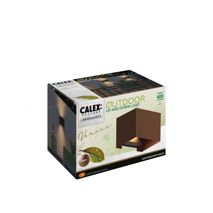 Applique murale - Rouille - 15x10x10cm - LED intégrée - 1x7W - 3000K