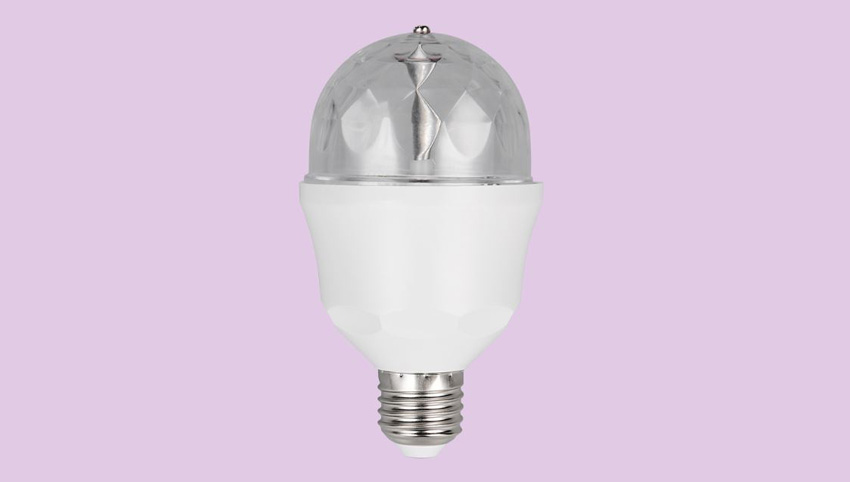 Ampoule LED - E27 - blanc - Ø6x10,5cm - dimmable - 3W - RGB