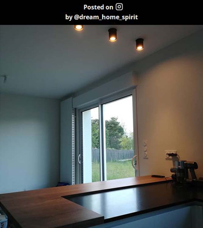 Plafondlamp badkamer - zwart - rond - GU10 - 50W - IP65