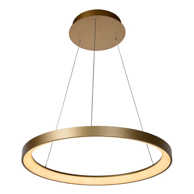 Hanglamp - Ø 58 cm - LED Dimb. - 1x50W 2700K - Mat Goud / Messing