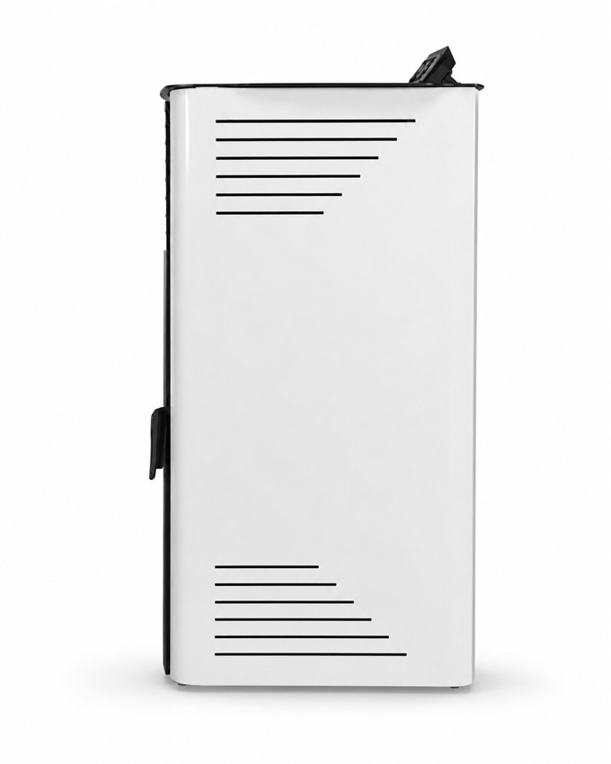 Poêle à pellets Digi - 12kW - 244m³ - blanc - 58,5x53,4x105cm