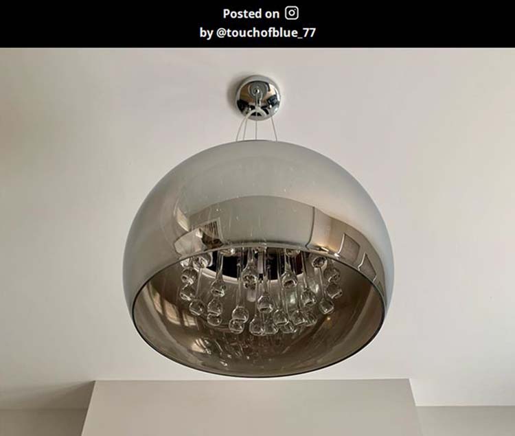 Lucide PEARL - Hanglamp - Ø 40 cm - G9 - Chroom