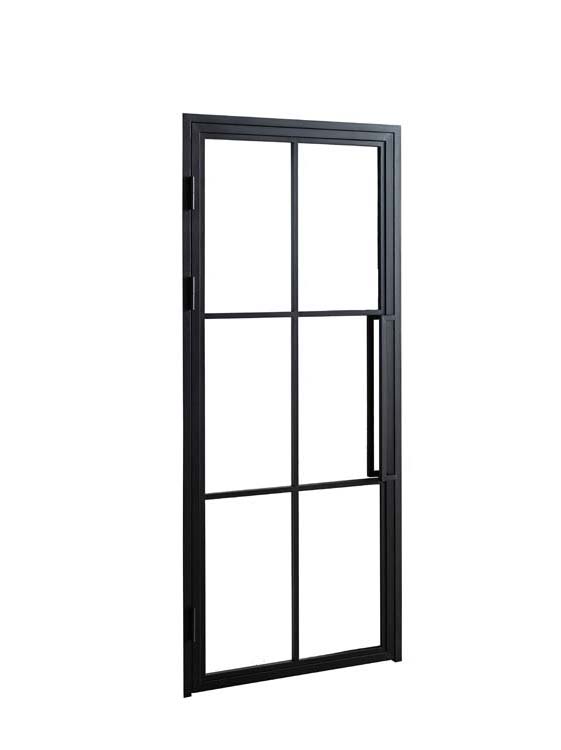 Porte intérieure fer forgé simple 6W Tara droite sur mesure