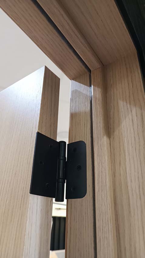 Complete binnendeur Premium Oak 201,5x73cm tubespaan verticaal omkeerbaar + deurkast 16,5cm