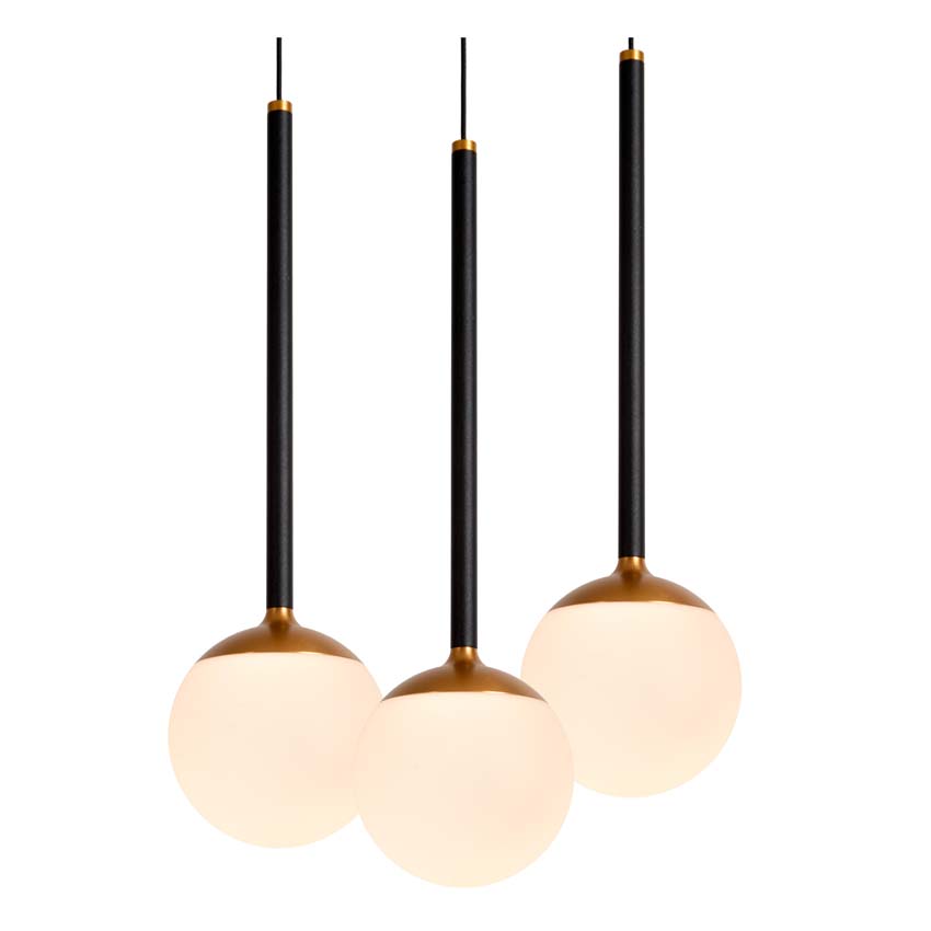 Lucide Premium Calina - Suspension - Ø69,9cm - LED dimmable - CCT - 12x7W 2200K/3300K - Noir