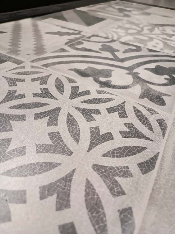 Vloer- en wandtegel Swing Nero patroontegel grijs 60x60cm