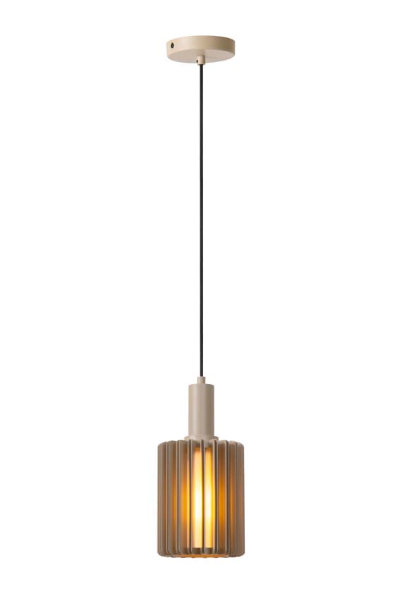 LAMBRES - Suspension - Ø 15 cm - 1xE27 - Taupe