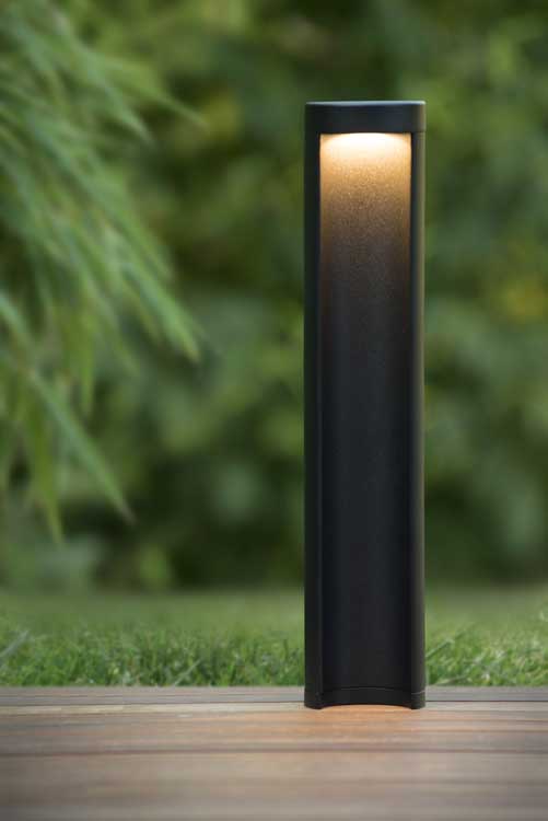 Lucide COMBO - Borne LED Extérieur - Ø9cm - 7W 3000K - IP54 - Noir