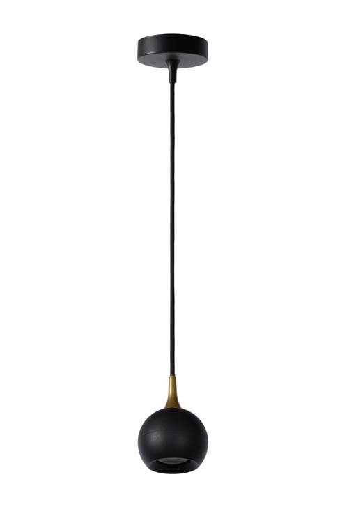 Suspension - noir - Ø9cm - GU10 - 5W