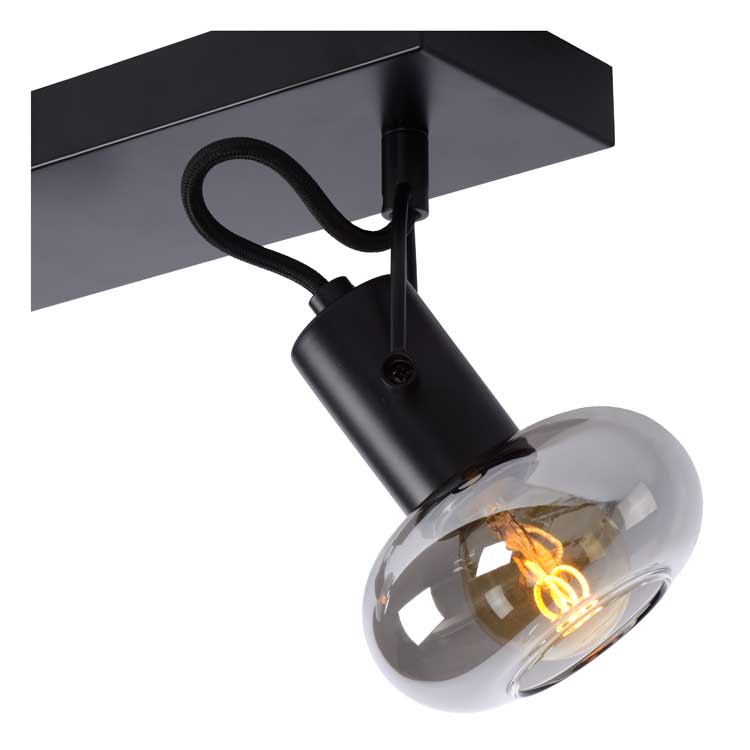 Lucide MADEE - Plafondspot - 2xE14 - Zwart