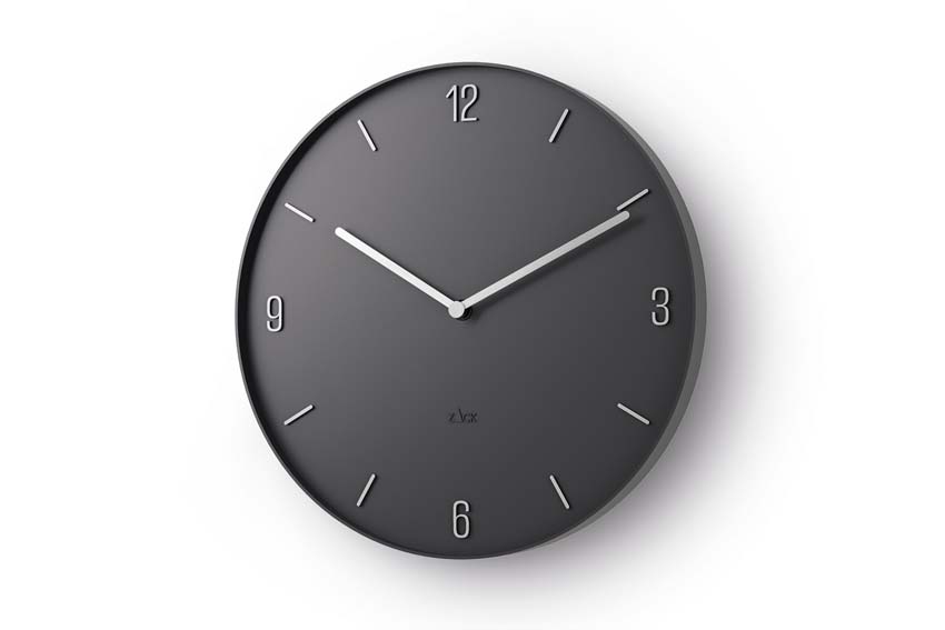 Horloge murale Zack Prevo ABS noir Ø30cm