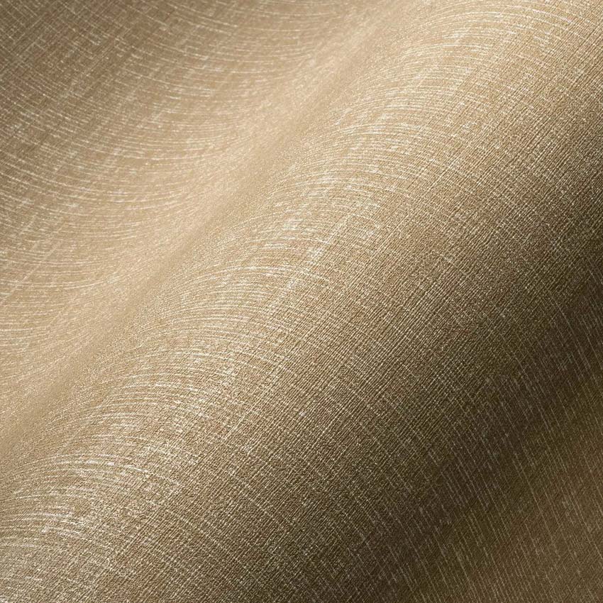 Vinyl op vliesbehang uni geweven licht-/donkergeel 0,53x10m