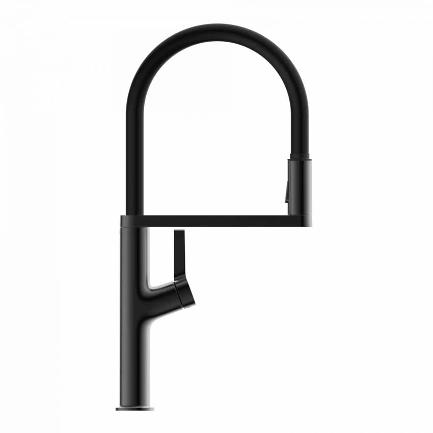 Robinet de cuisine Wasserwerk WK 2 graphite mat avec bec extractible