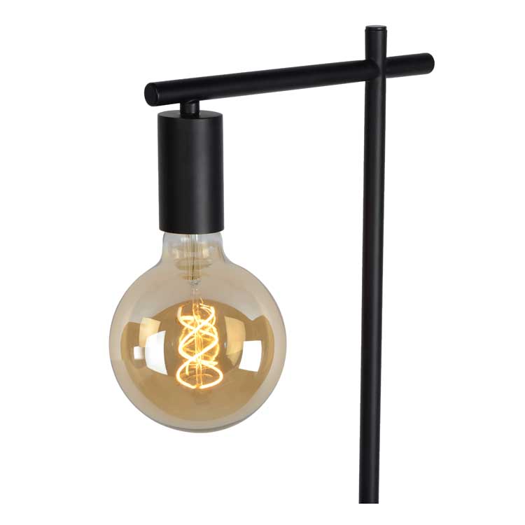 Vloerlamp retro - 1xE27 - 40W - Zwart