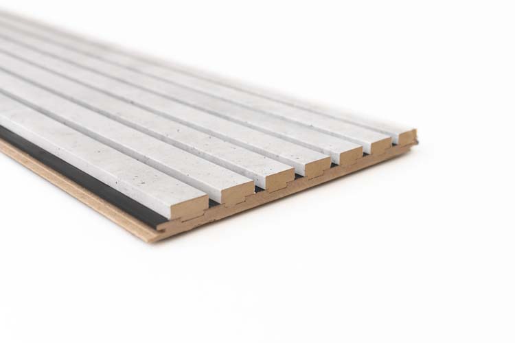 Decoratief wandpaneel Line Up 20x300x2770 zwart-beton