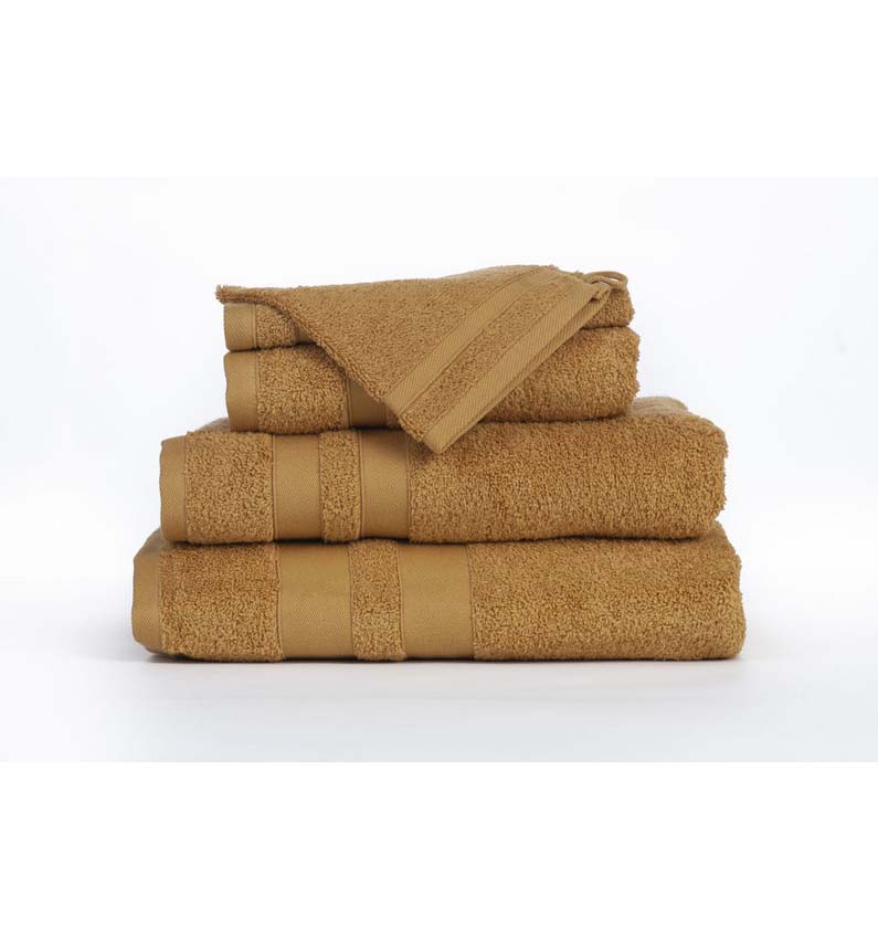 Douchelaken Cosibel katoen oker 100x150cm hotelkwaliteit