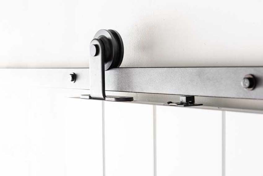 Porte coulissante complète Titus 93x211,5cm aggloméré + rail Antique - à peindre