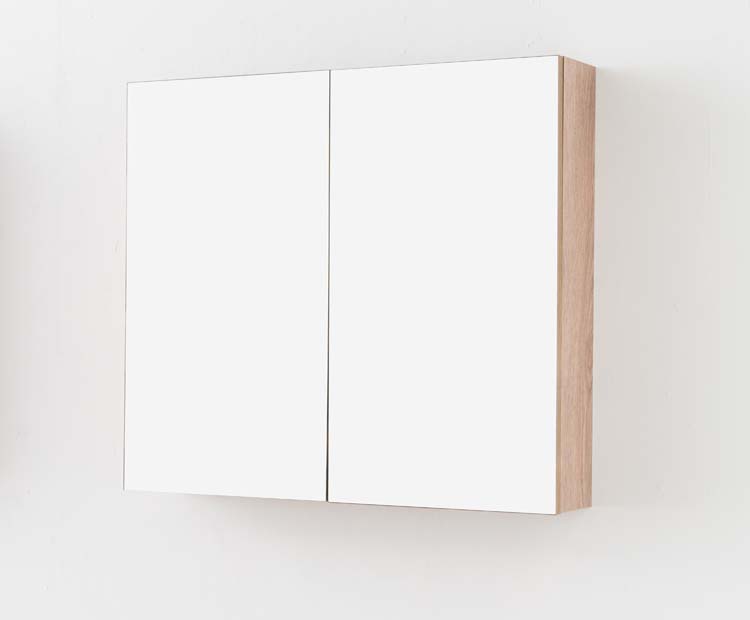 Armoire de toilette Brava chêne 80x70cm