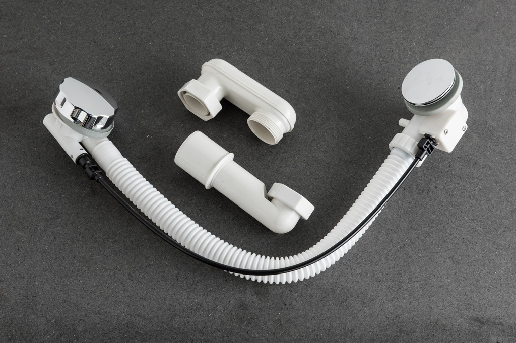 Autom. lediging standaard wit 3/2 inch